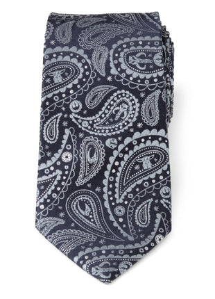 Star Wars Mandalorian Blue Paisley Tie