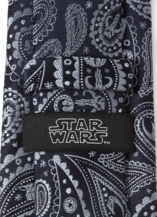 Star Wars Mandalorian Blue Paisley Tie