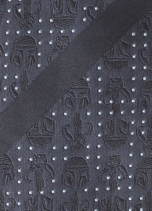 Star Wars Mandalorian Blue Dotted Striped Tie