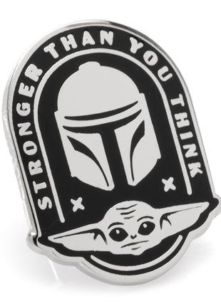 Star Wars Mandalorian and Grogu Stronger Than You Think Lapel Pin