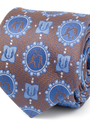 Star Wars Obi-Wan Kenobi and Anakin Skywalker LIGHTSABER Battle Blue Tie