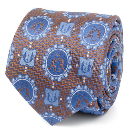 Star Wars Obi-Wan Kenobi and Anakin Skywalker LIGHTSABER Battle Blue Tie