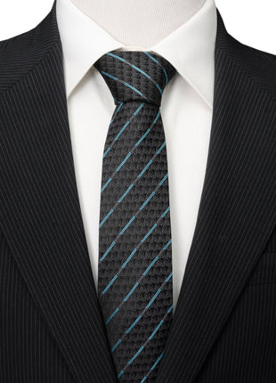 Star Wars Obi-Wan Kenobi LIGHTSABER Pattern Black Tie