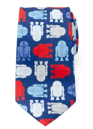 Star Wars R2-D2 Red, White, and Blue Tie