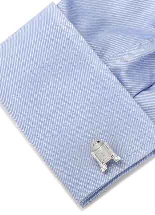 Star Wars R2-D2 Sterling Silver 3D Cufflinks