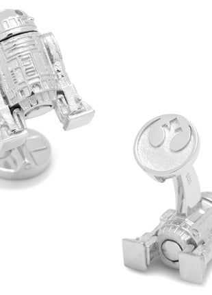 Star Wars R2-D2 Sterling Silver 3D Cufflinks