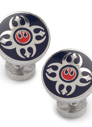 Star Wars Rebel Alliance Starbird Crest Blue and Red Cufflinks