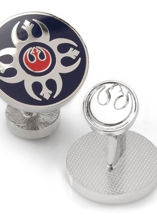 Star Wars Rebel Alliance Starbird Crest Blue and Red Cufflinks