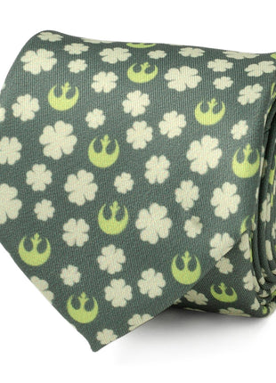 Star Wars Rebel Alliance Crest and Shamrock Green Tie