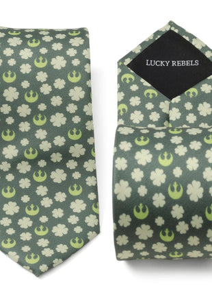 Star Wars Rebel Alliance Crest and Shamrock Green Tie