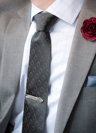 Star Wars Rebel Alliance and Millennium Falcon Gray Tie with Red Crest