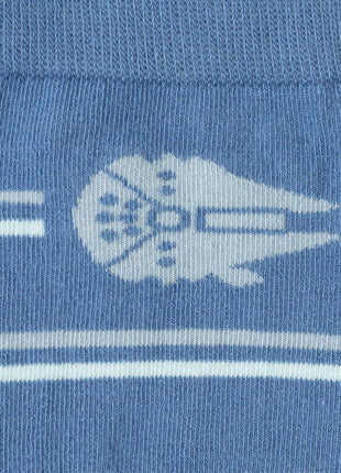 Star Wars Millennium Falcon Blue Striped Tie