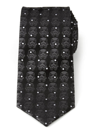 Star Wars Stormtrooper Dotted Black Tie
