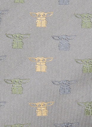 Star Wars Grogu Dotted Green Tie