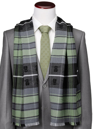 Star Wars Grogu Green and Black Scarf