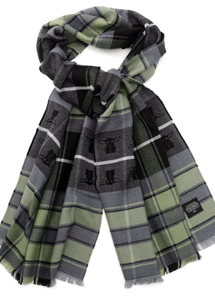 Star Wars Grogu Green and Black Scarf