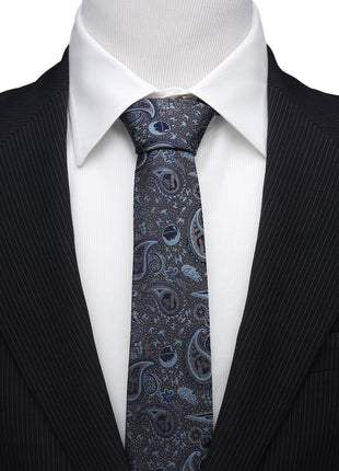 Star Wars Darth Vader Blue and Gray Paisley Tie