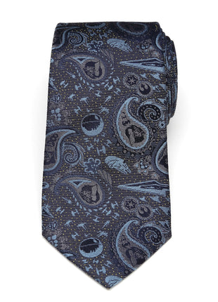 Star Wars Darth Vader Blue and Gray Paisley Tie