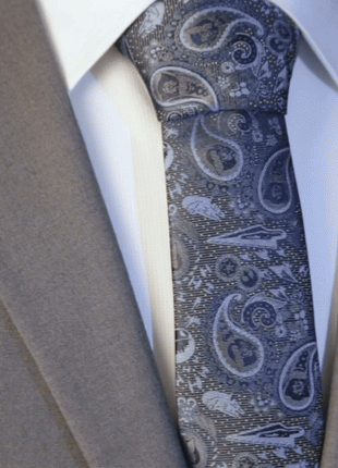 Star Wars Darth Vader Blue and Gray Paisley Tie