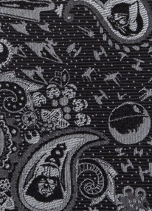 Star Wars Darth Vader Black and White Paisley Tie