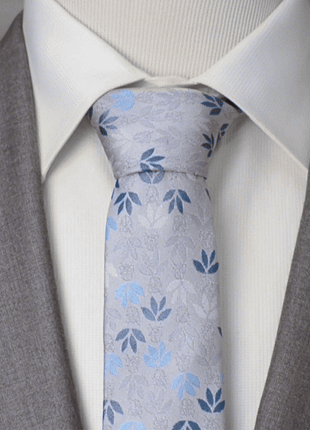 Star Wars Darth Vader Gray Floral Tie