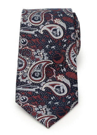 Star Wars Darth Vader Navy Multicolored Paisley Tie
