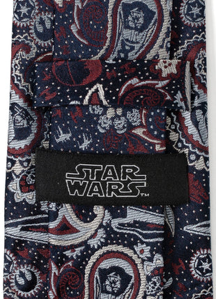 Star Wars Darth Vader Navy Multicolored Paisley Tie