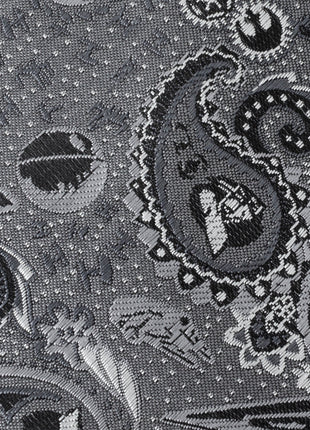 Star Wars Darth Vader Gray Paisley Tie