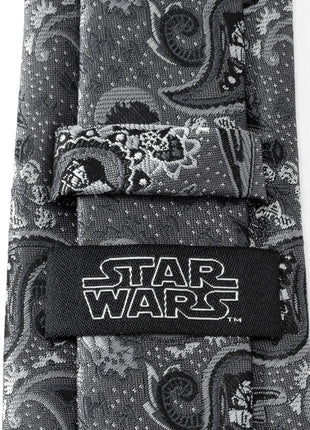 Star Wars Darth Vader Gray Paisley Tie