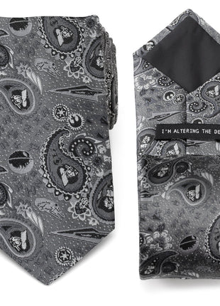 Star Wars Darth Vader Gray Paisley Tie