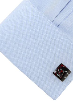 Star Wars Darth Vader Painted Gunmetal Cufflinks