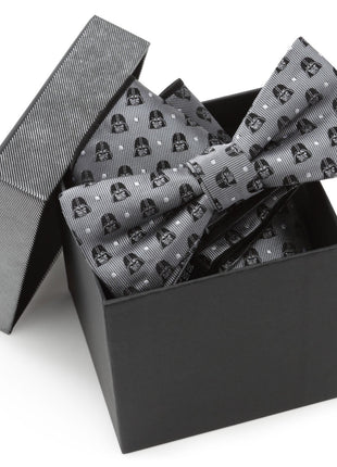 Star Wars Darth Vader Gray Polka Dot Bow Tie and Pocket Square Gift Set