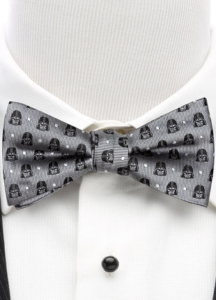 Star Wars Darth Vader Gray Polka Dot Bow Tie