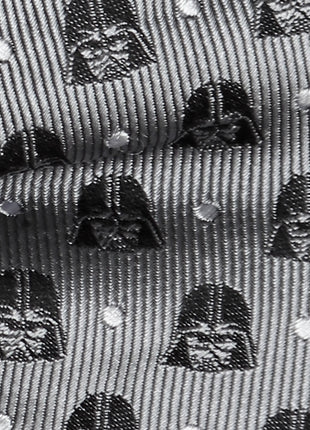 Star Wars Darth Vader Gray Polka Dot Bow Tie