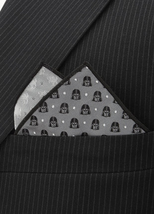 Star Wars Darth Vader Gray Polka Dot Pocket Square