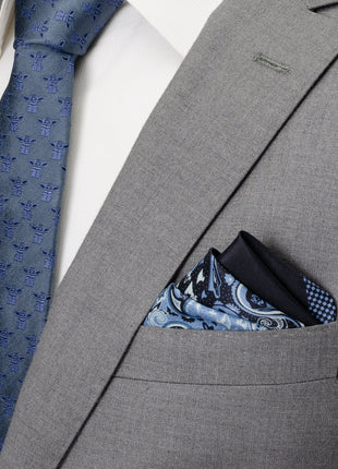 Star Wars Darth Vader Blue Paisley Pocket Square