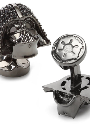 Star Wars Darth Vader Crystal 3D Cufflinks and 5-Stud Set