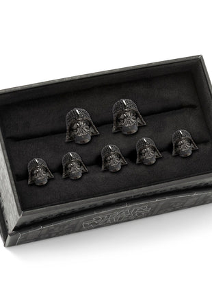 Star Wars Darth Vader Crystal 3D Cufflinks and 5-Stud Set