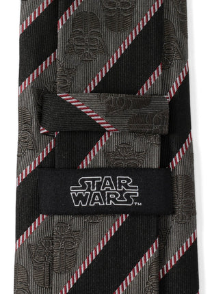Star Wars Darth Vader Black and Gray Striped Tie