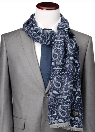 Star Wars Darth Vader Blue and Gray Paisley Scarf