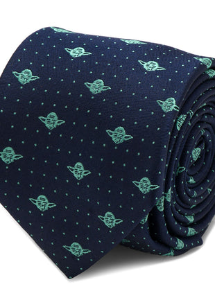 Star Wars Yoda Dotted Navy Tie