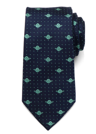 Star Wars Yoda Dotted Navy Tie