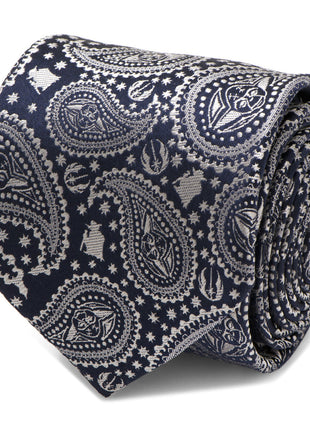 Star Wars Yoda Navy Paisley Tie