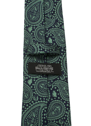 Star Wars Yoda Green and Blue Paisley Tie