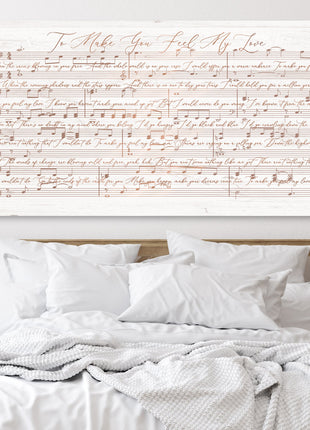 Music Wall Art With Lyrics