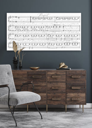 Music Wall Art With Lyrics