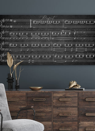 Music Wall Art With Lyrics