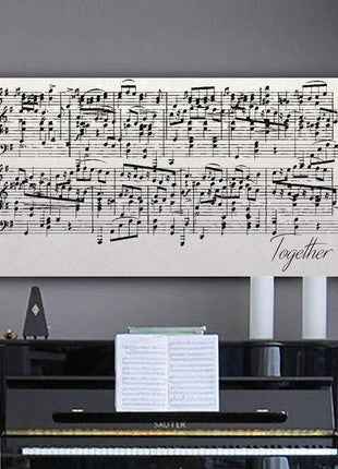 Sheet Music On Canvas Second Anniversary Gift