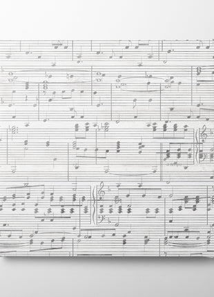 Custom Sheet Music Art - Silver Tone