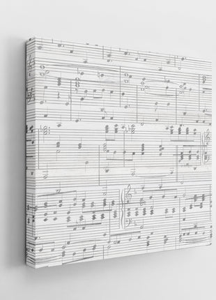Custom Sheet Music Art - Silver Tone